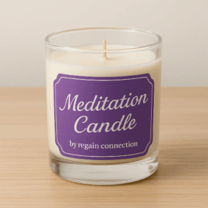 Glass jar soy wax candle